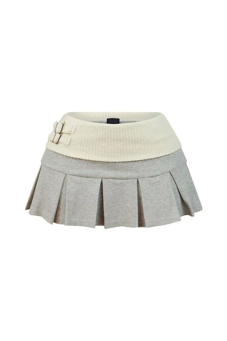 SOFT KAWAII SKIRT GREYISH