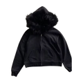 SWEAT À CAPUCHE « BLXCK FUR » 𖦏