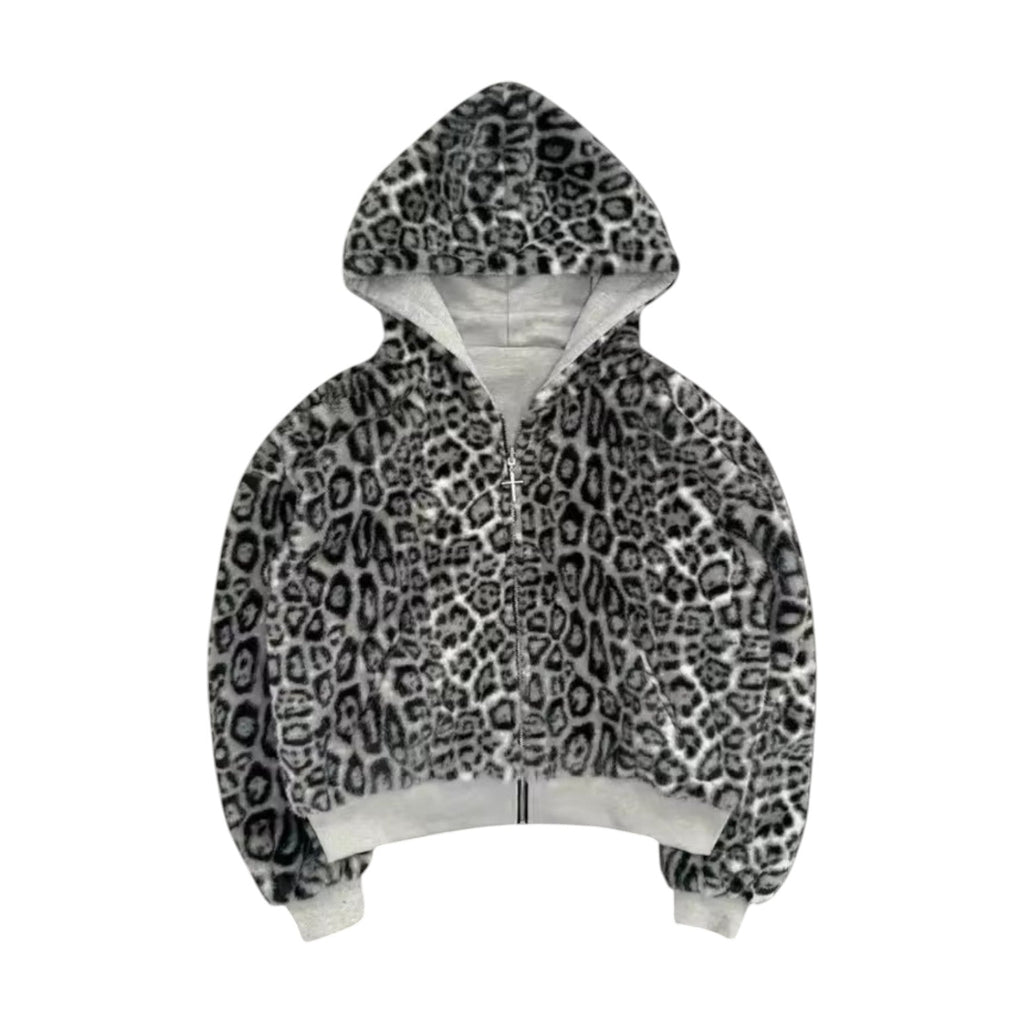 SWEAT À CAPUCHE « LÉOPARD » 𖦏