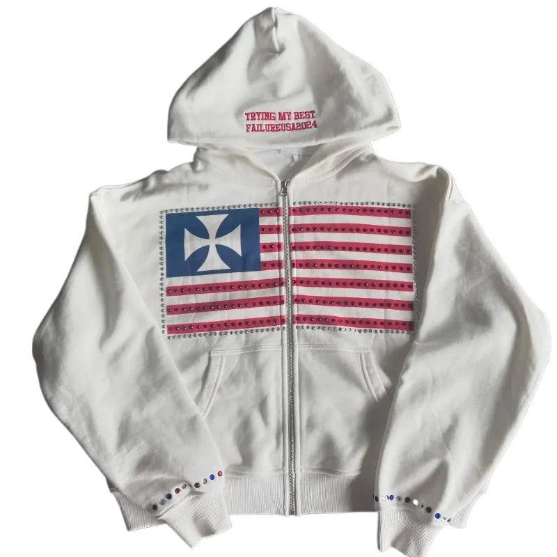 Veste zippée « FAILUREUSA » 𖦏