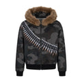 ‘BANDOLIER’ FUR ZIP UP 𖦏