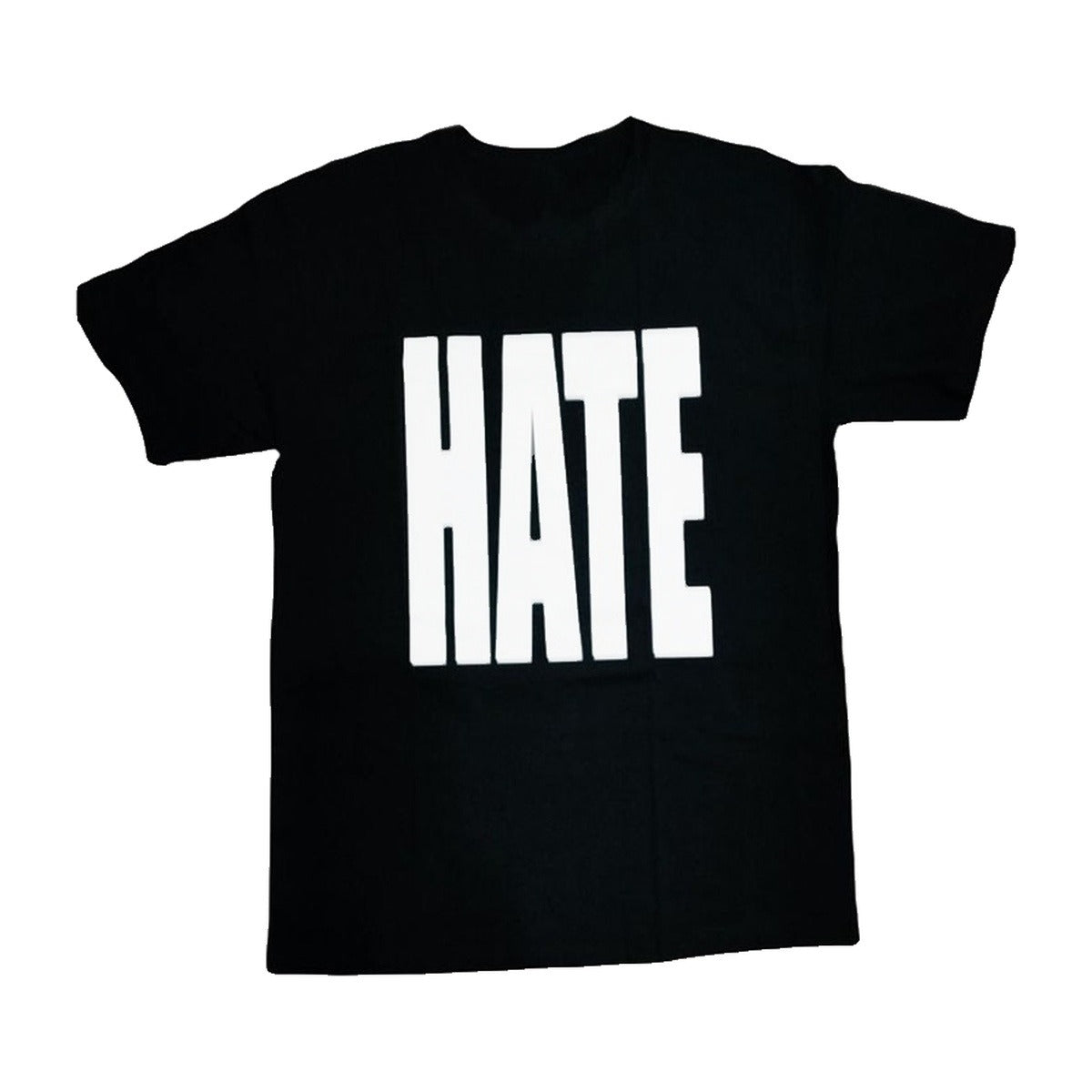 ‘H4TE’ T-shirt – black T-shirt, HATE in bold white letters